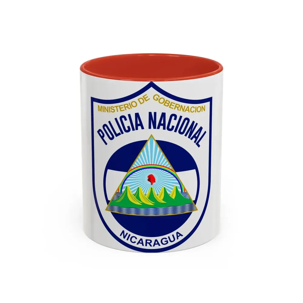 Directorate-General of National Police of Nicaragua 1990-2014 - Accent Coffee Mug 11oz Red - Go Mug Yourself