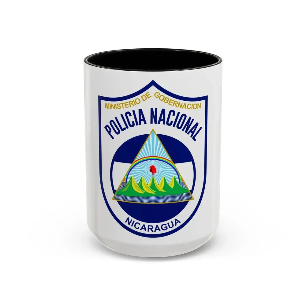 Directorate-General of National Police of Nicaragua 1990-2014 - Accent Coffee Mug 15oz Black - Go Mug Yourself