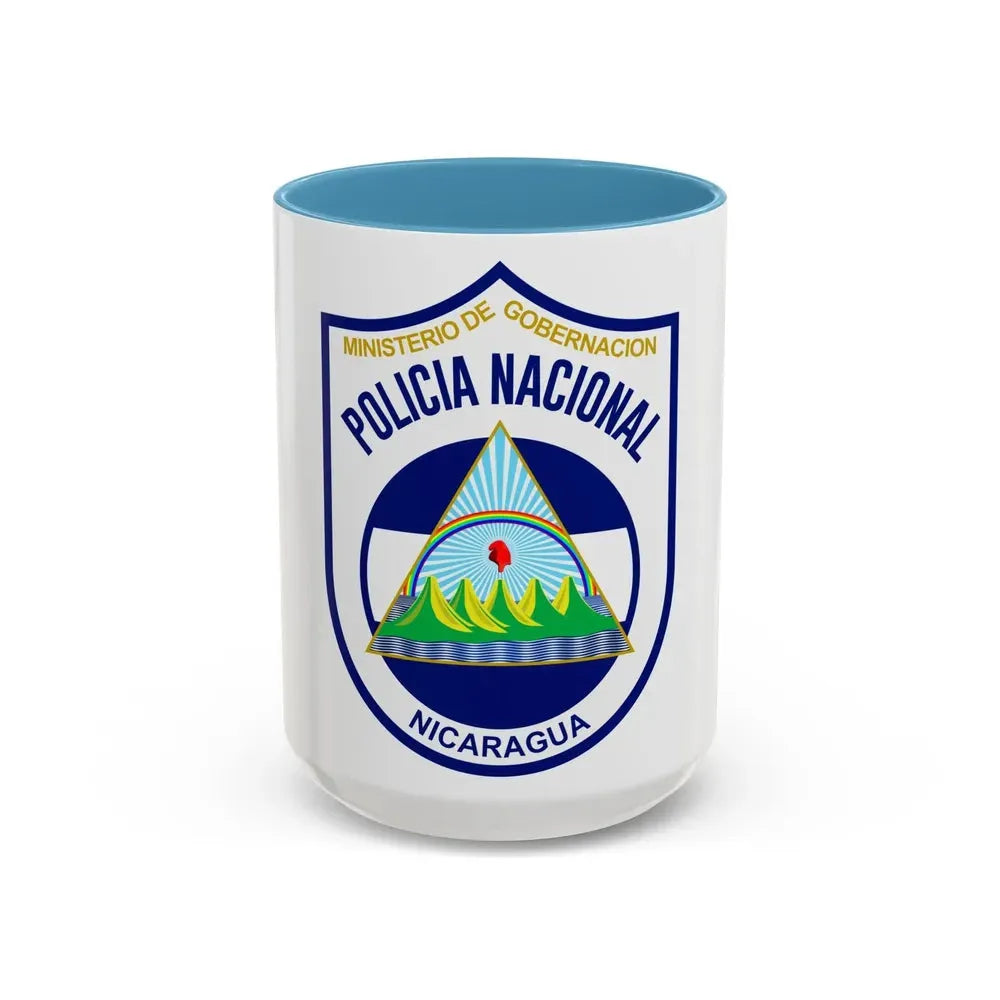 Directorate-General of National Police of Nicaragua 1990-2014 - Accent Coffee Mug 15oz Light Blue - Go Mug Yourself