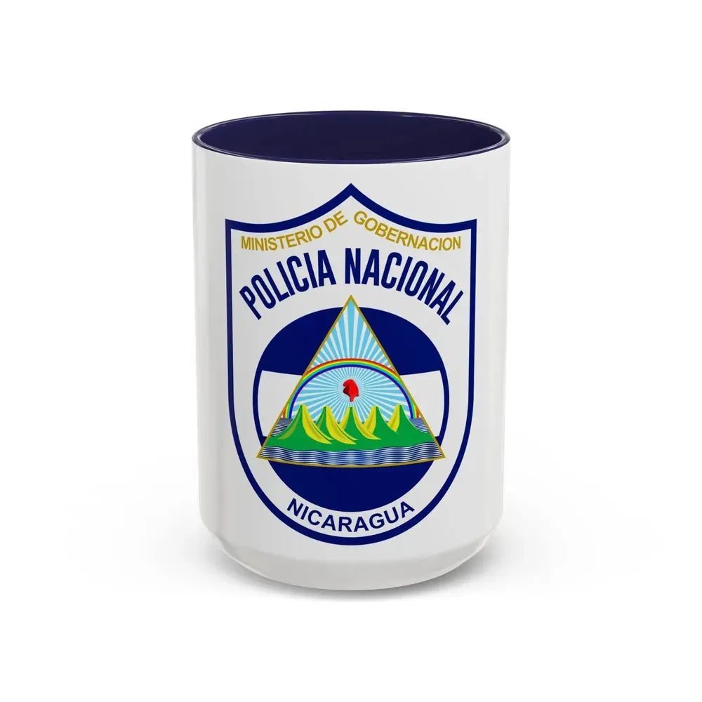 Directorate-General of National Police of Nicaragua 1990-2014 - Accent Coffee Mug 15oz Navy - Go Mug Yourself