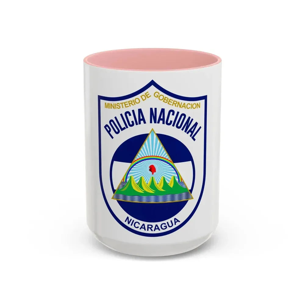Directorate-General of National Police of Nicaragua 1990-2014 - Accent Coffee Mug 15oz Pink - Go Mug Yourself