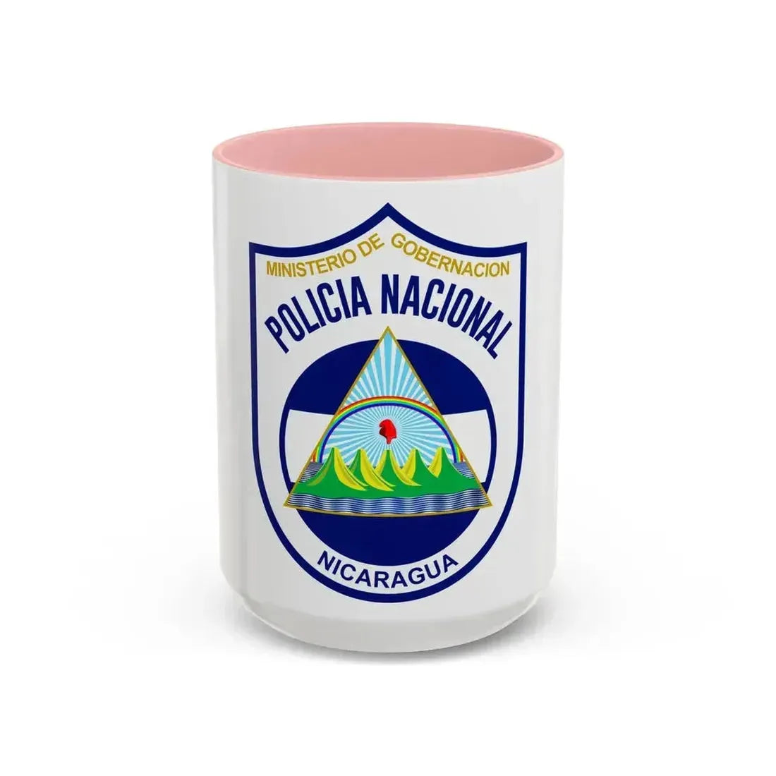 Directorate-General of National Police of Nicaragua 1990-2014 - Accent Coffee Mug 15oz Pink - Go Mug Yourself