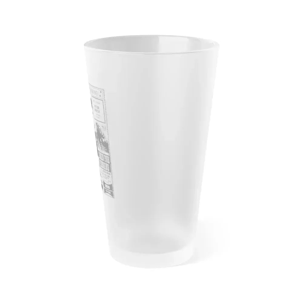 DISCIPLES OF DEATH + A MAN FOR HANGING 1972 Movie Poster - Frosted Pint Glass 16oz - Go Mug Yourself