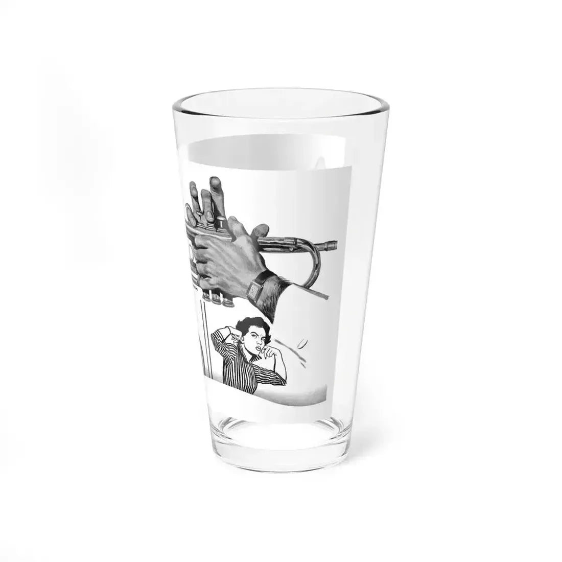 Discord In A Flat by Elizabeth Grey, Woman's Own magazine, 1957 - Pint Glass 16oz - Go Mug Yourself