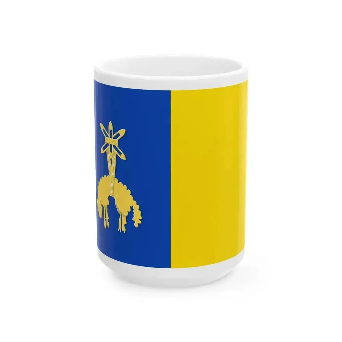 Dison vlag (Belgium) White Coffee Mug 15oz - Go Mug Yourself