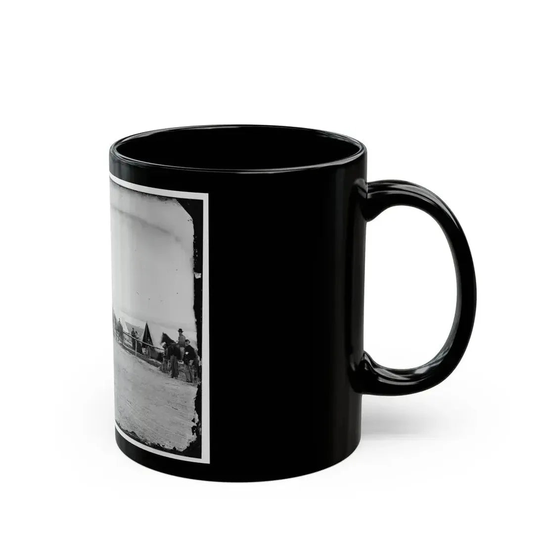District Of Columbia. Band Before Quarters At Camp Stoneman (U.S. Civil War) Black Coffee Mug - Go Mug Yourself