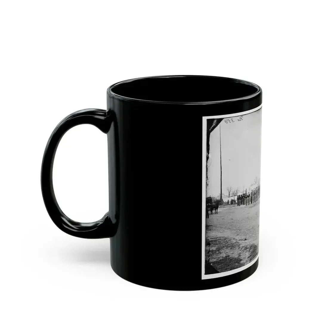 District Of Columbia. Band Before Quarters At Camp Stoneman (U.S. Civil War) Black Coffee Mug - Go Mug Yourself
