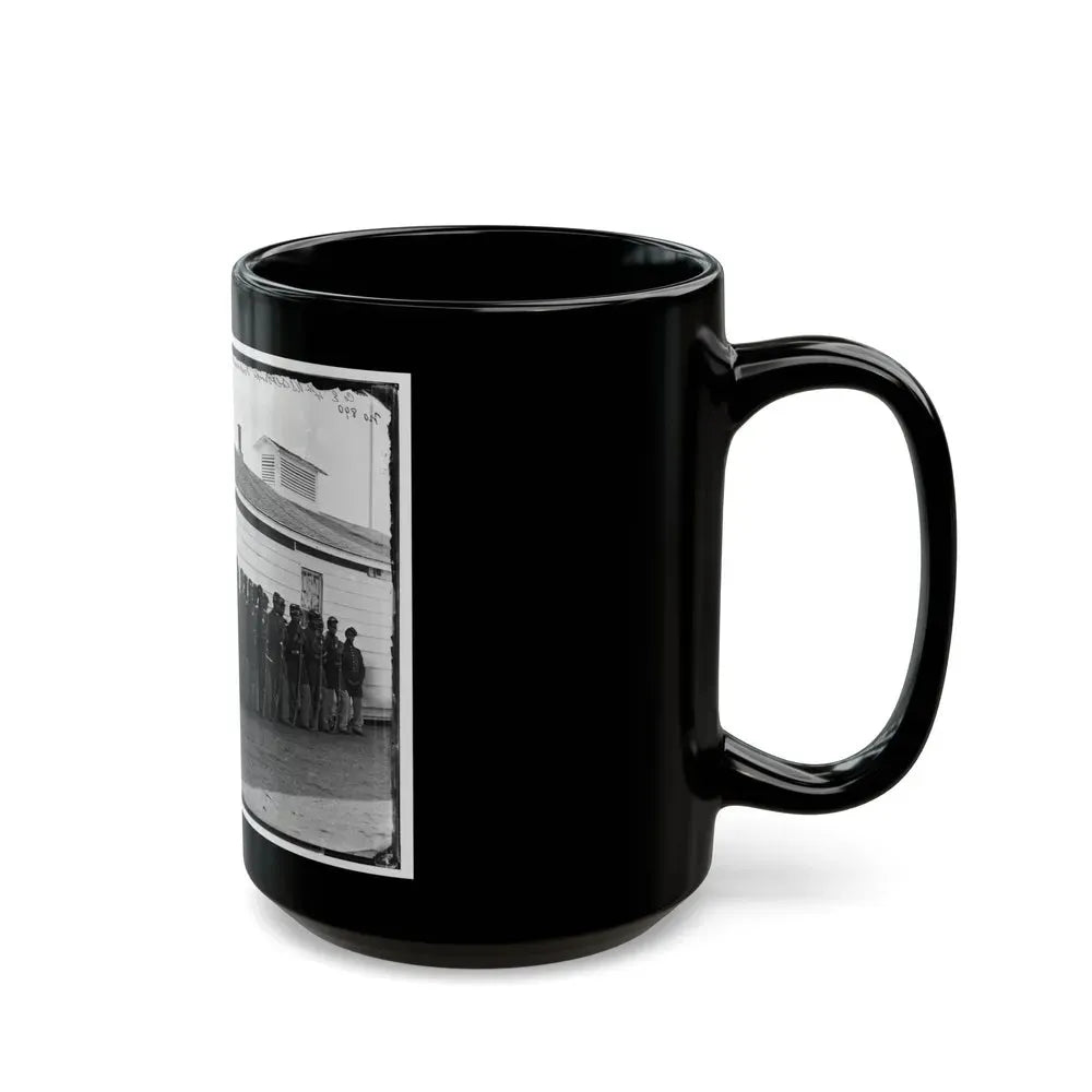District Of Columbia. Company E, 4th U.S. Colored Infantry, At Fort Lincoln (U.S. Civil War) Black Coffee Mug - Go Mug Yourself