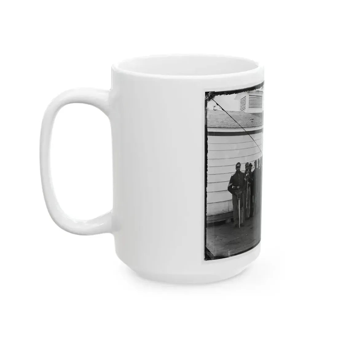 District Of Columbia. Company E, 4th U.S. Colored Infantry, At Fort Lincoln (U.S. Civil War) White Coffee Mug - Go Mug Yourself