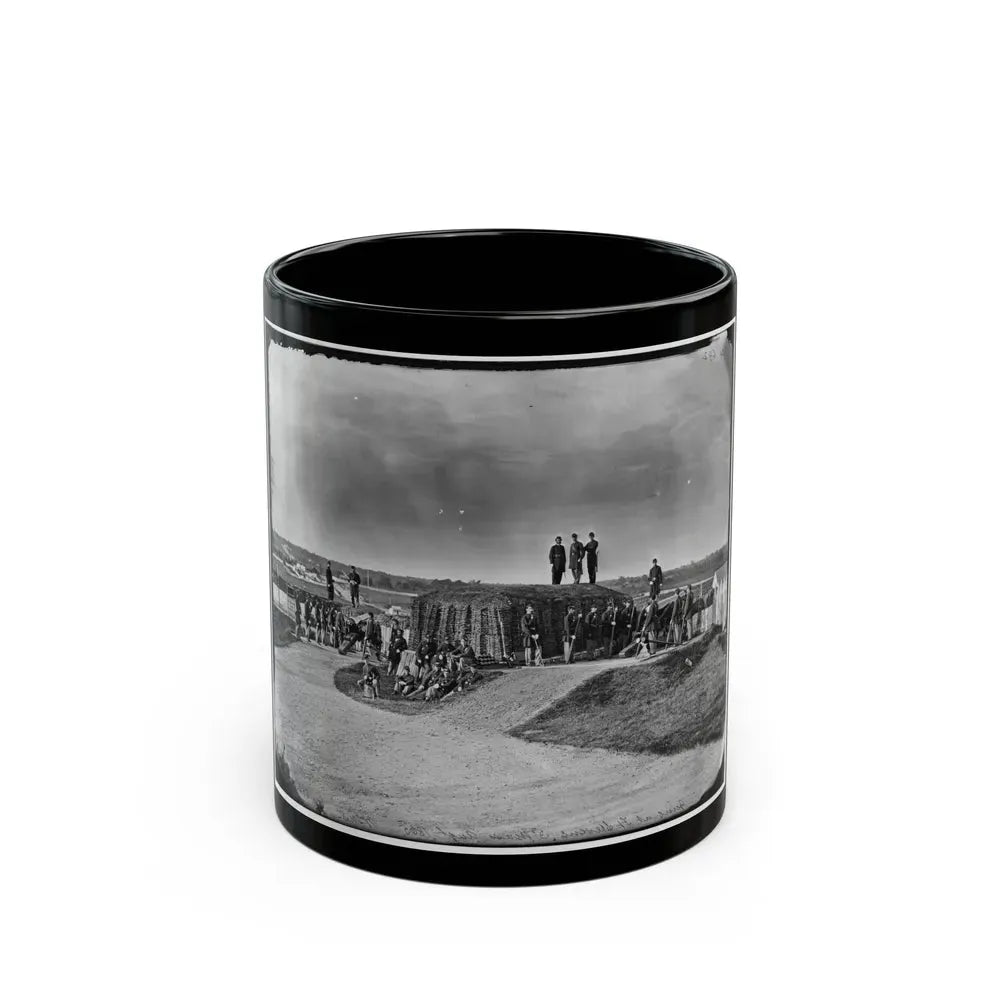 District Of Columbia. Detachment Of Company K, 3d Massachusetts Heavy Artillery, By Guns Of Fort Stevens (U.S. Civil War) Black Coffee Mug 11oz - Go Mug Yourself