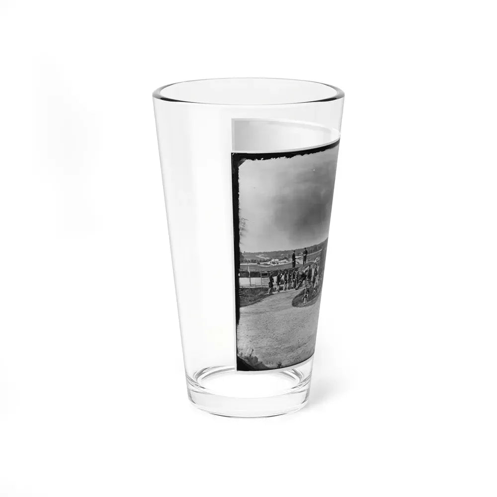 District Of Columbia. Detachment Of Company K, 3d Massachusetts Heavy Artillery, By Guns Of Fort Stevens (U.S. Civil War) Pint Glass 16oz - Go Mug Yourself