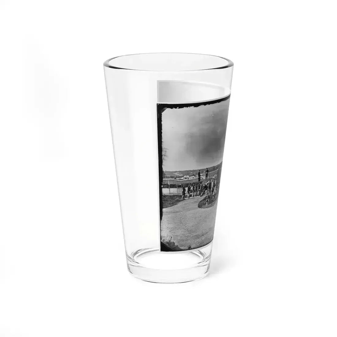 District Of Columbia. Detachment Of Company K, 3d Massachusetts Heavy Artillery, By Guns Of Fort Stevens (U.S. Civil War) Pint Glass 16oz - Go Mug Yourself