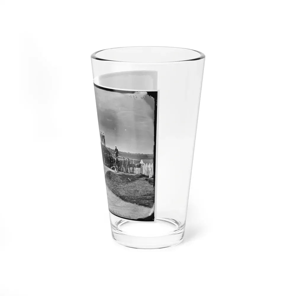 District Of Columbia. Detachment Of Company K, 3d Massachusetts Heavy Artillery, By Guns Of Fort Stevens (U.S. Civil War) Pint Glass 16oz - Go Mug Yourself