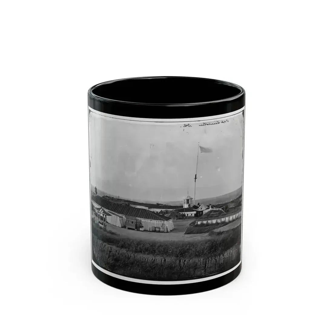 District Of Columbia. Interior View Of Fort Lincoln (U.S. Civil War) Black Coffee Mug 11oz - Go Mug Yourself