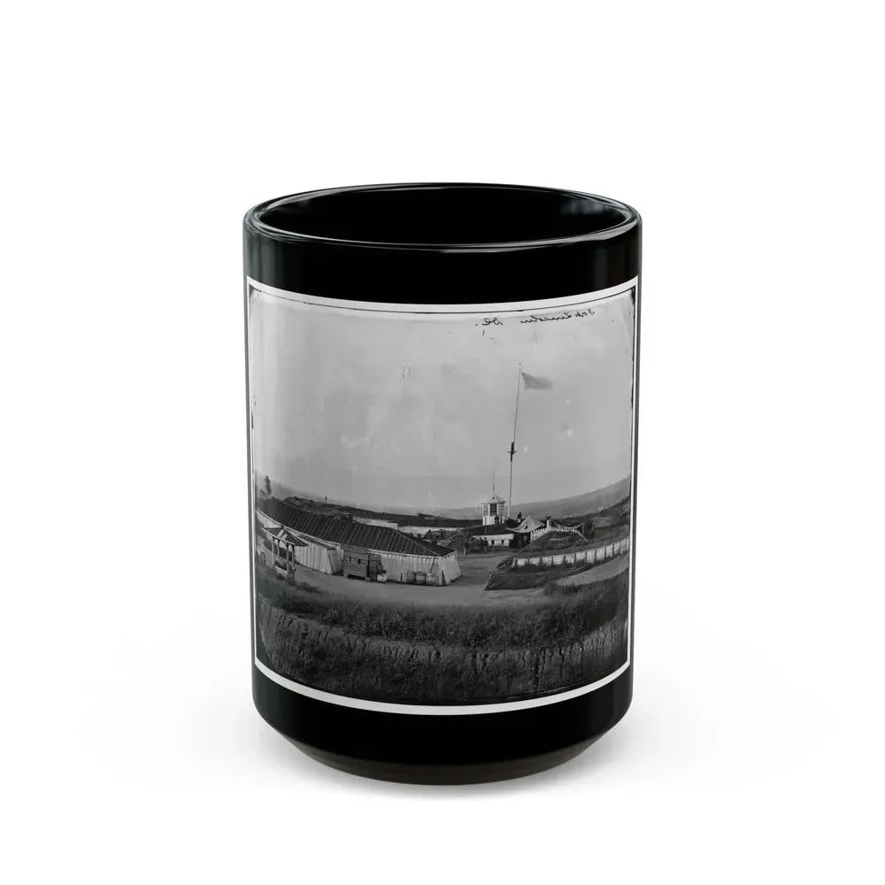 District Of Columbia. Interior View Of Fort Lincoln (U.S. Civil War) Black Coffee Mug 15oz - Go Mug Yourself