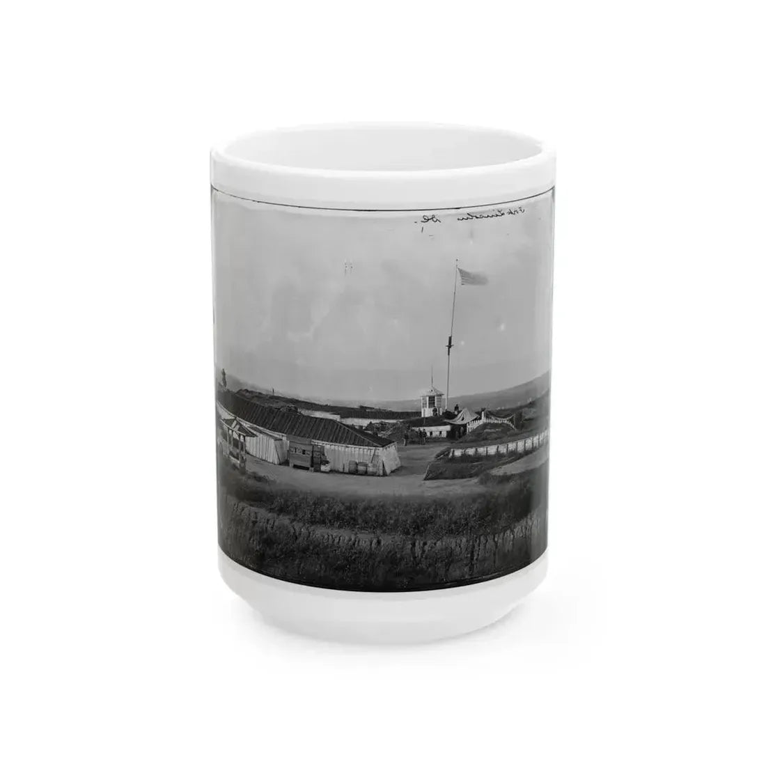 District Of Columbia. Interior View Of Fort Lincoln (U.S. Civil War) White Coffee Mug 15oz - Go Mug Yourself