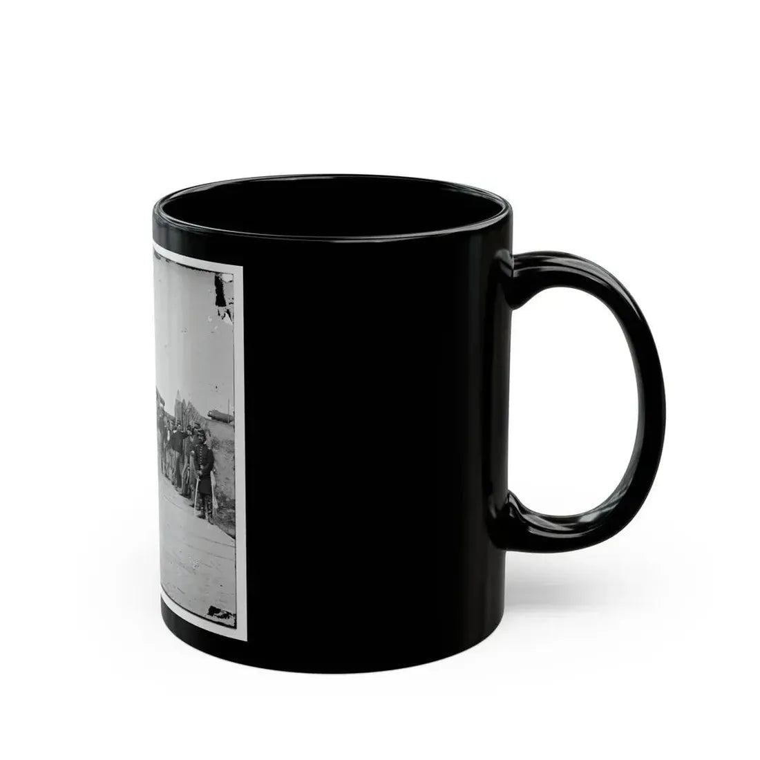 District Of Columbia. Soldiers At Gate Of Fort Slemmer (U.S. Civil War) Black Coffee Mug - Go Mug Yourself