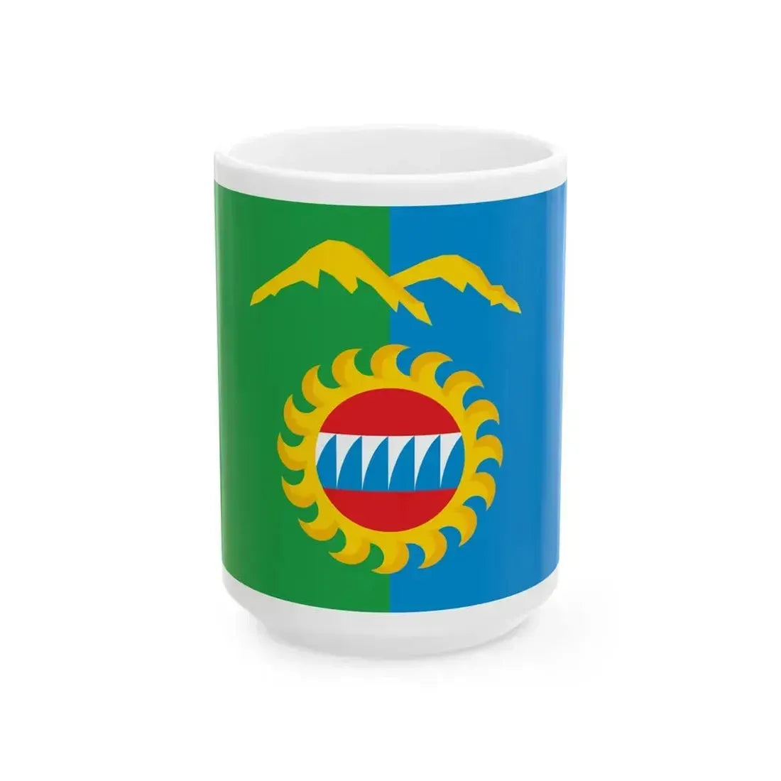 Divnogorsk flag (Russia) White Coffee Mug 15oz - Go Mug Yourself
