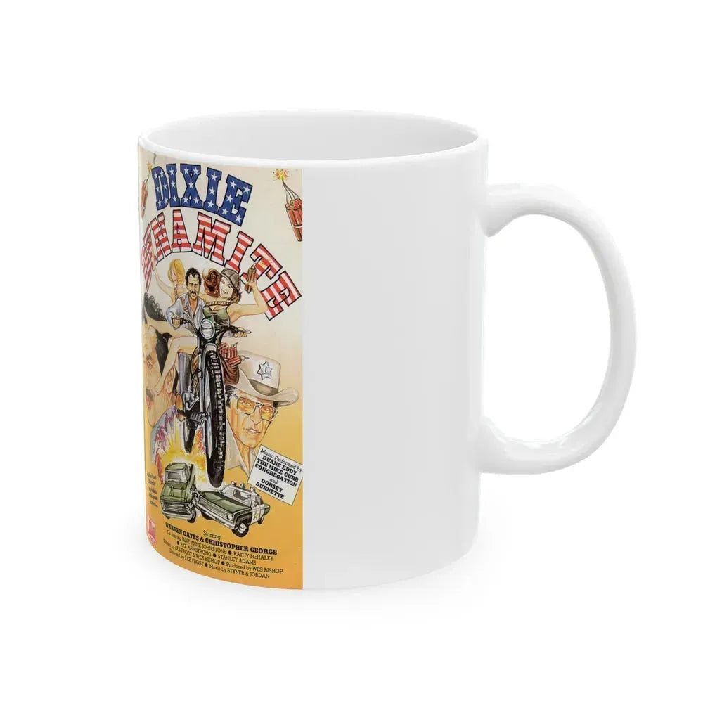 DIXIE DYNAMITE (VHS COVER) - White Coffee Mug - Go Mug Yourself