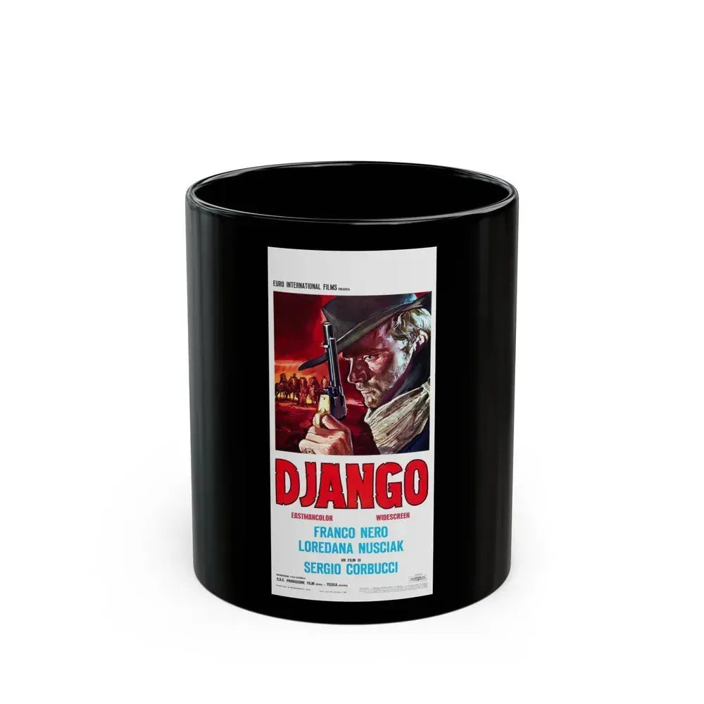 DJANGO (2) 1966 Movie Poster - Black Coffee Mug 11oz - Go Mug Yourself