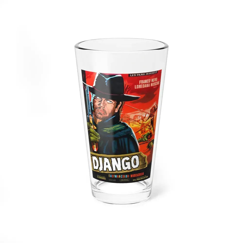DJANGO (FRENCH) 1966 Movie Poster - Pint Glass 16oz 16oz - Go Mug Yourself