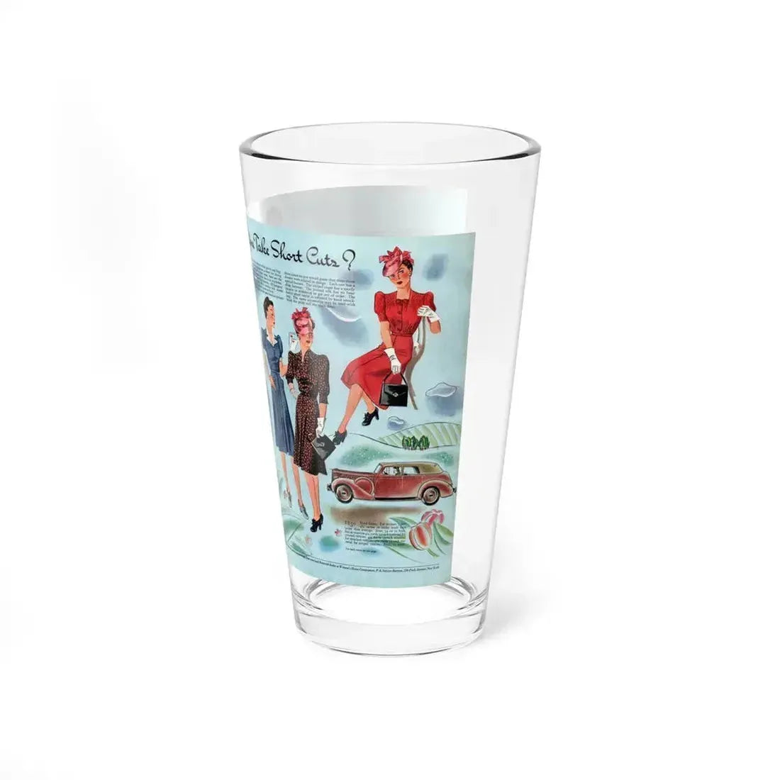 Do You Take Short Cutz, Woman's Home Companion, April 1940 - Pint Glass 16oz - Go Mug Yourself