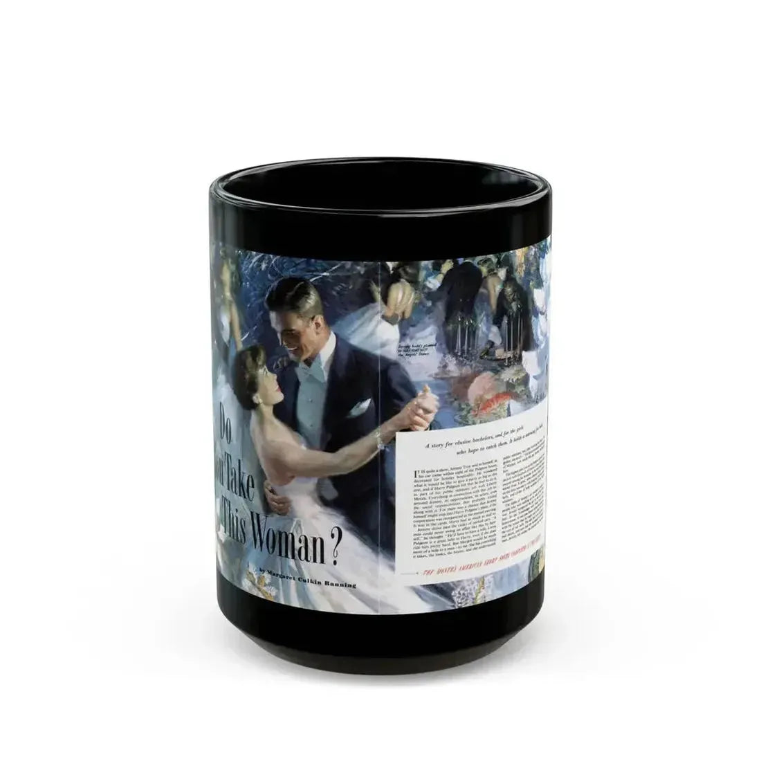 Do You Take This Woman, The American Magazine, December 1952 - Black Coffee Mug 15oz - Go Mug Yourself