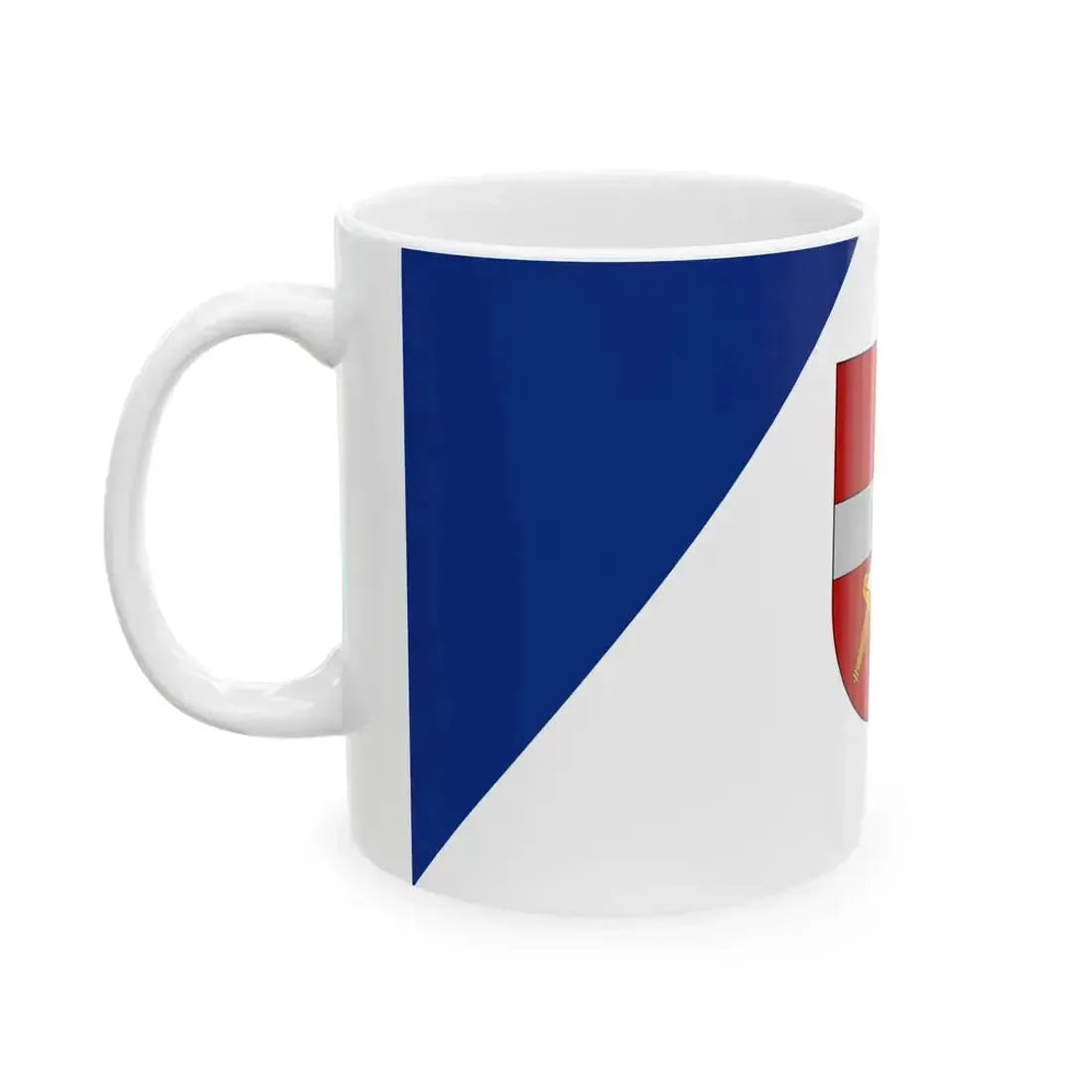 Dobele flag (Latvia) White Coffee Mug - Go Mug Yourself