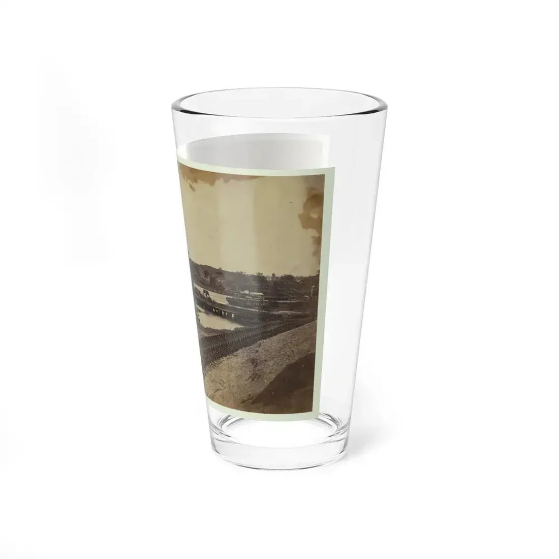 Dock On The South Side Of The James River, Opposite Richmond, Va. (U.S. Civil War) Pint Glass 16oz - Go Mug Yourself