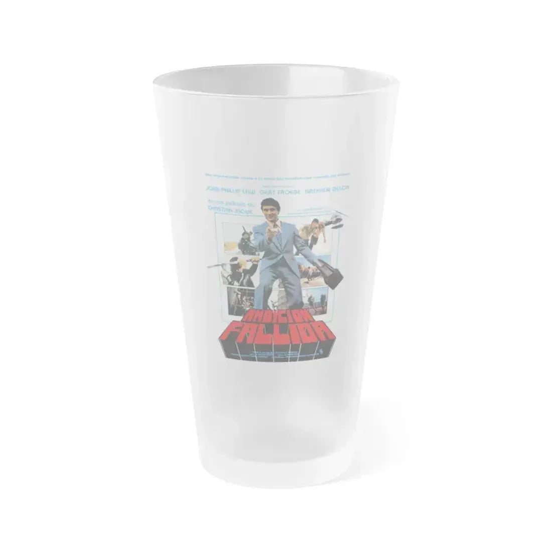 DOCTEUR JUSTICE 1975 Movie Poster - Frosted Pint Glass 16oz 16oz Frosted - Go Mug Yourself