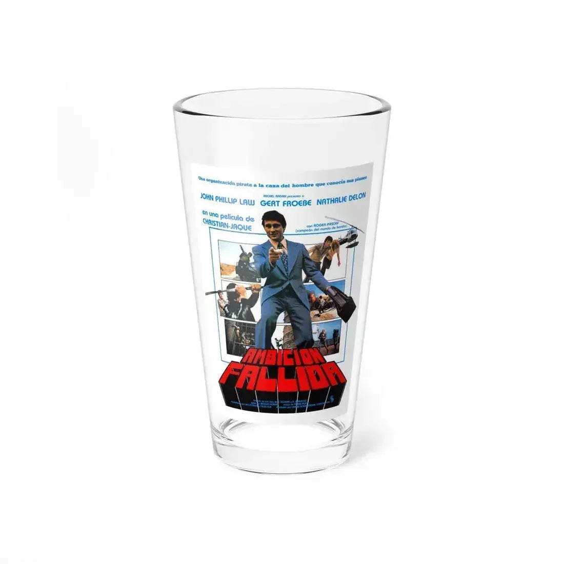 DOCTEUR JUSTICE 1975 Movie Poster - Pint Glass 16oz 16oz - Go Mug Yourself