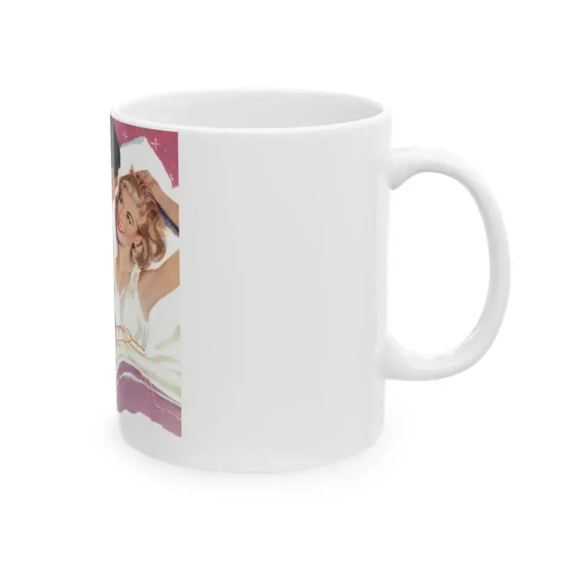 Doctor And Son by Richard Gordon, Woman's Own magazine, 1959 - White Coffee Mug - Go Mug Yourself