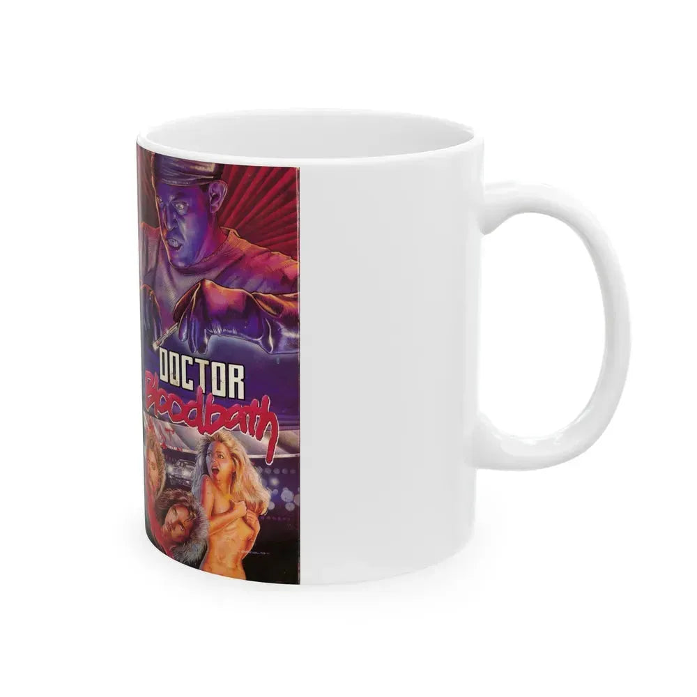 DOCTOR BLOODBATH (VHS COVER) - White Coffee Mug - Go Mug Yourself