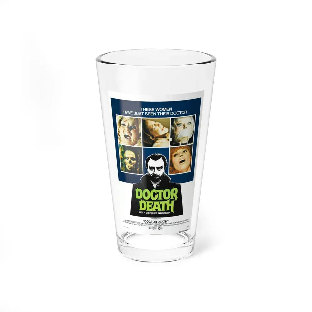 DOCTOR DEATH 1973 Movie Poster - Pint Glass 16oz 16oz - Go Mug Yourself