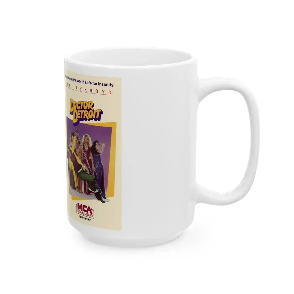 DOCTOR DETROIT (VHS COVER) - White Coffee Mug - Go Mug Yourself