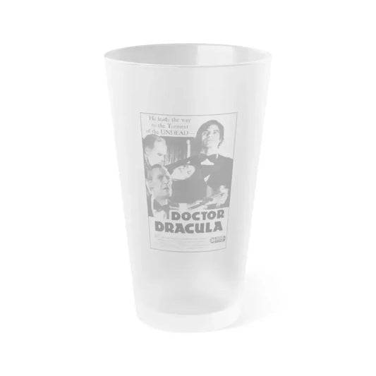 DOCTOR DRACULA 1978 Movie Poster - Frosted Pint Glass 16oz 16oz Frosted - Go Mug Yourself
