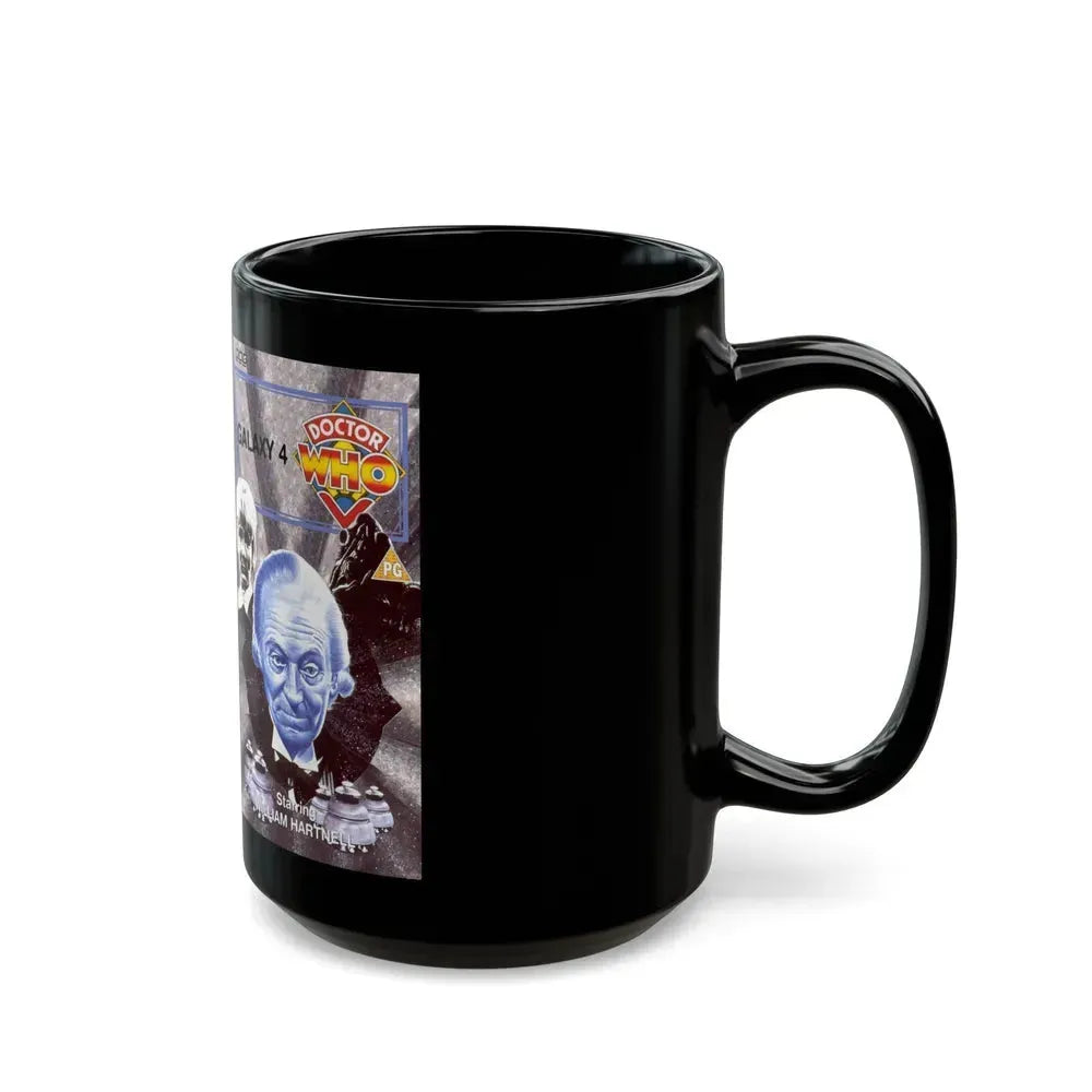 DOCTOR WHO GALAXY 4 (VHS COVER) - Black Coffee Mug - Go Mug Yourself