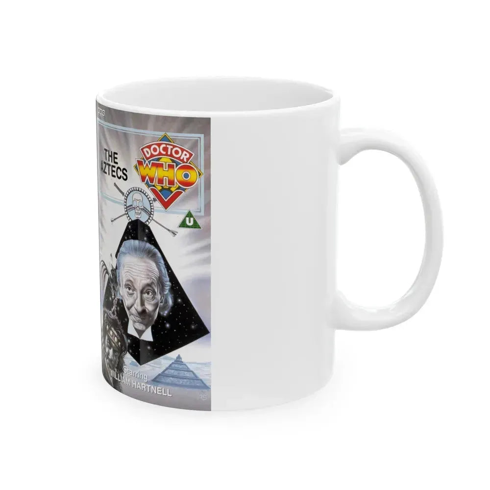 DOCTOR WHO THE AZTECS (VHS COVER) - White Coffee Mug - Go Mug Yourself