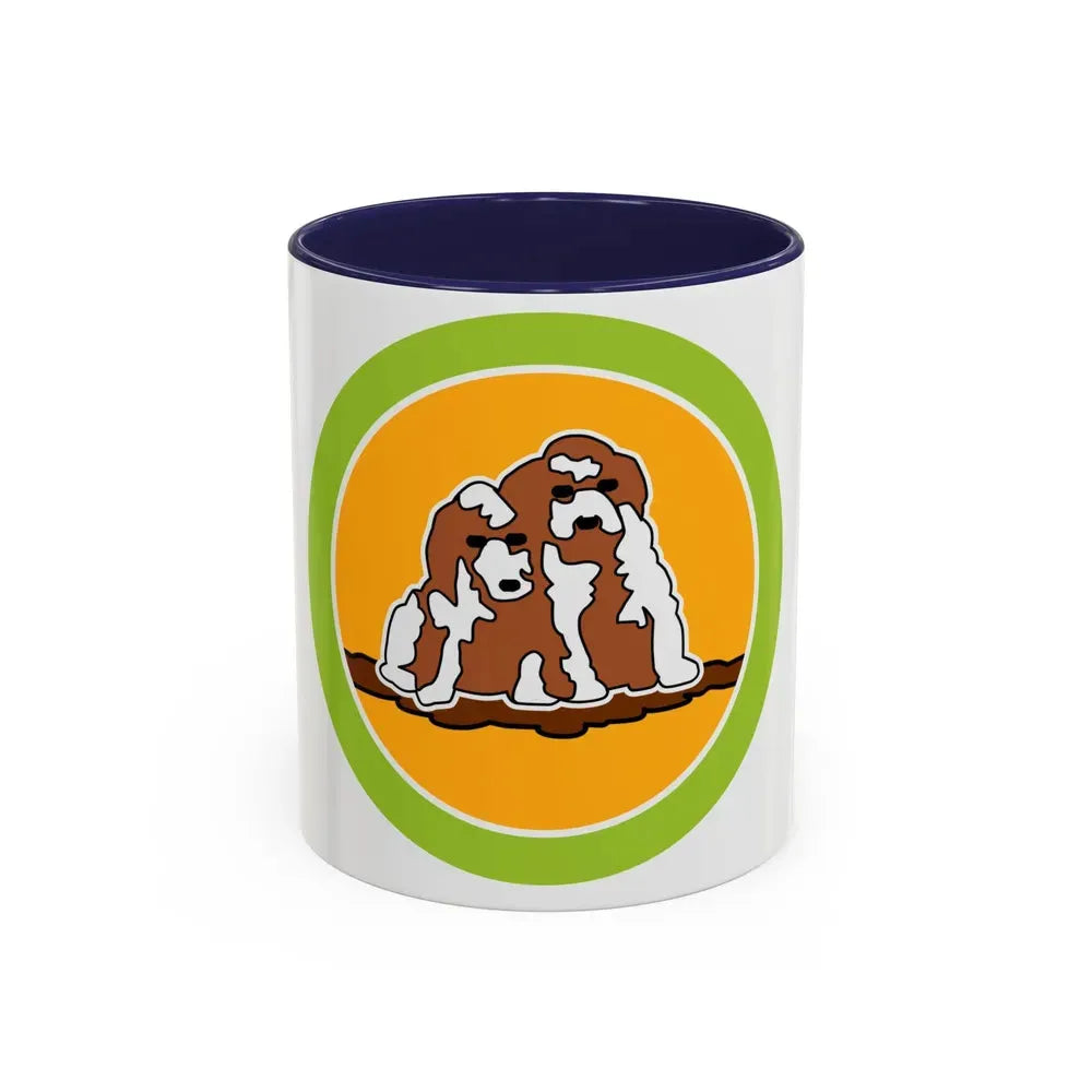 Dog Care (Boy Scout Merit Badge) Accent Coffee Mug 11oz Navy - Go Mug Yourself