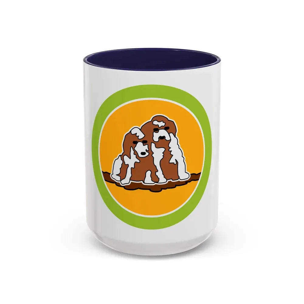 Dog Care (Boy Scout Merit Badge) Accent Coffee Mug 15oz Navy - Go Mug Yourself