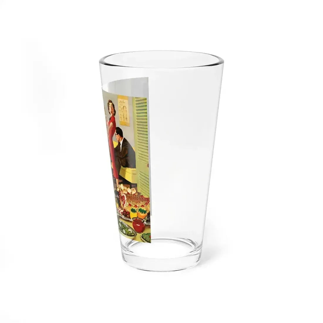 Doggy Buffet, Saturday Evening Post, January 5, 1957 - Pint Glass 16oz - Go Mug Yourself