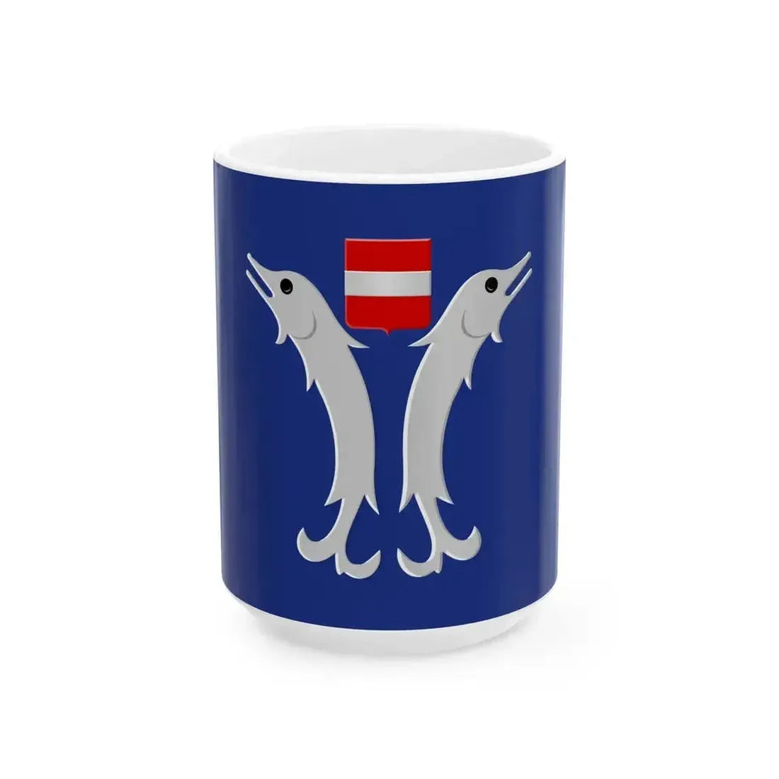 Doische vlag (Belgium) White Coffee Mug 15oz - Go Mug Yourself