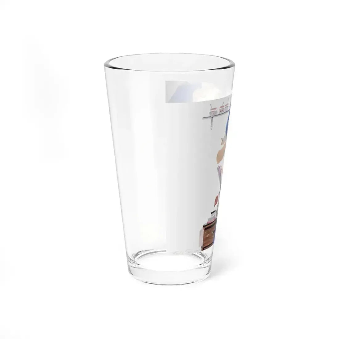 Dolled Up, woman's magazine story illustration, 1954 - Pint Glass 16oz - Go Mug Yourself