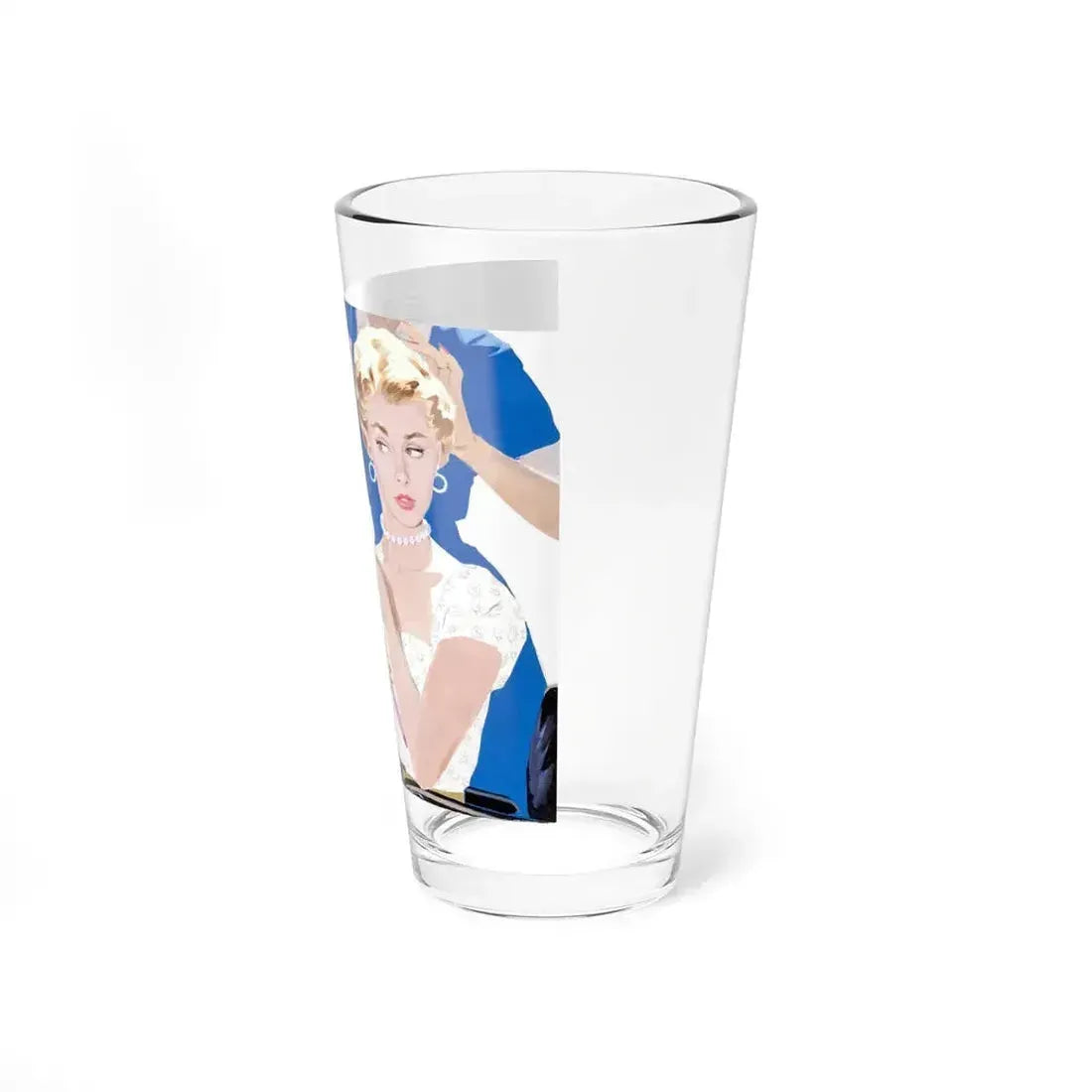 Dolled Up, woman's magazine story illustration, 1954 - Pint Glass 16oz - Go Mug Yourself