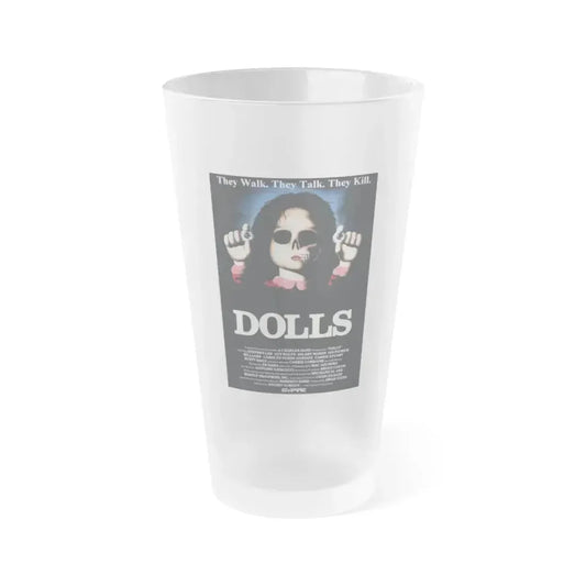 DOLLS 1986 Movie Poster - Frosted Pint Glass 16oz 16oz Frosted - Go Mug Yourself