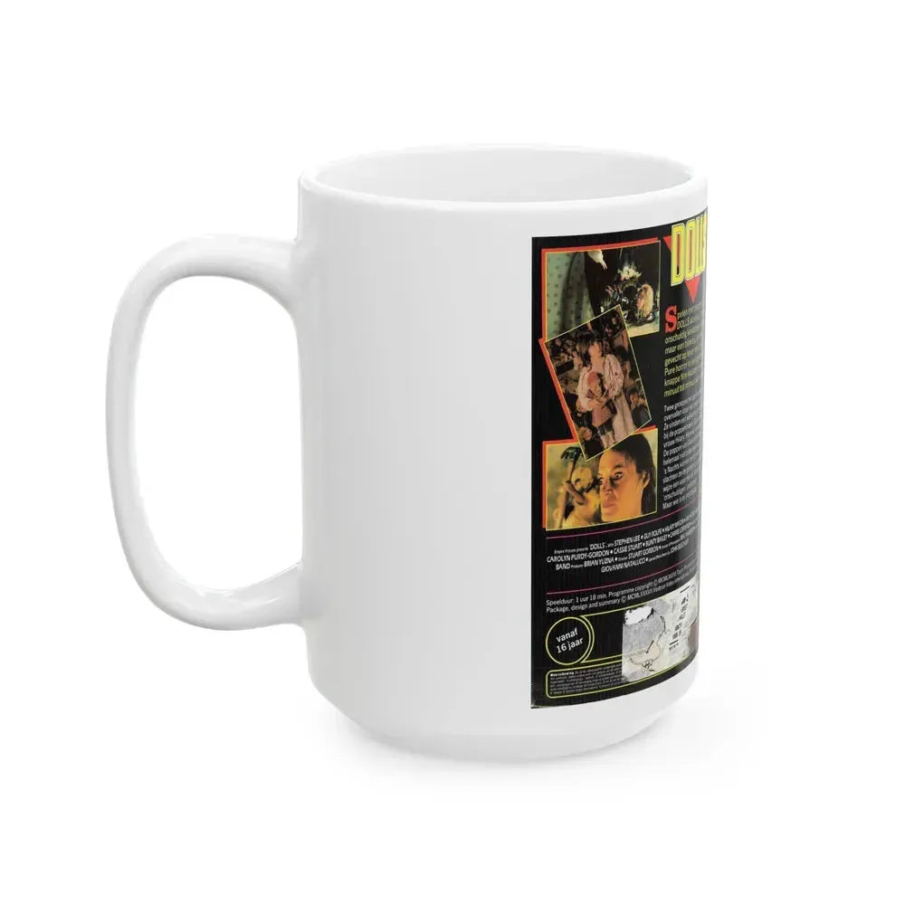DOLLS VESTRON (VHS COVER) - White Coffee Mug - Go Mug Yourself