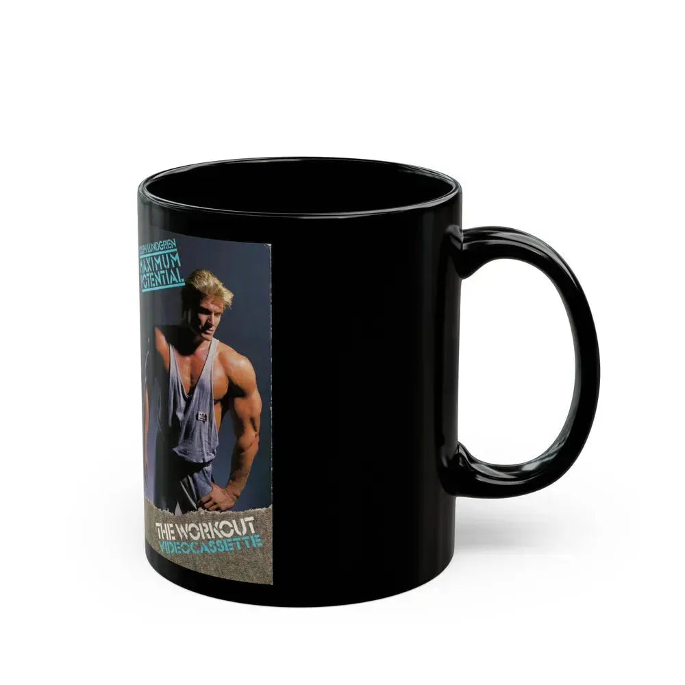 DOLPH LUNDGREN MAXIMUM POTENTIAL (VHS COVER) - Black Coffee Mug - Go Mug Yourself