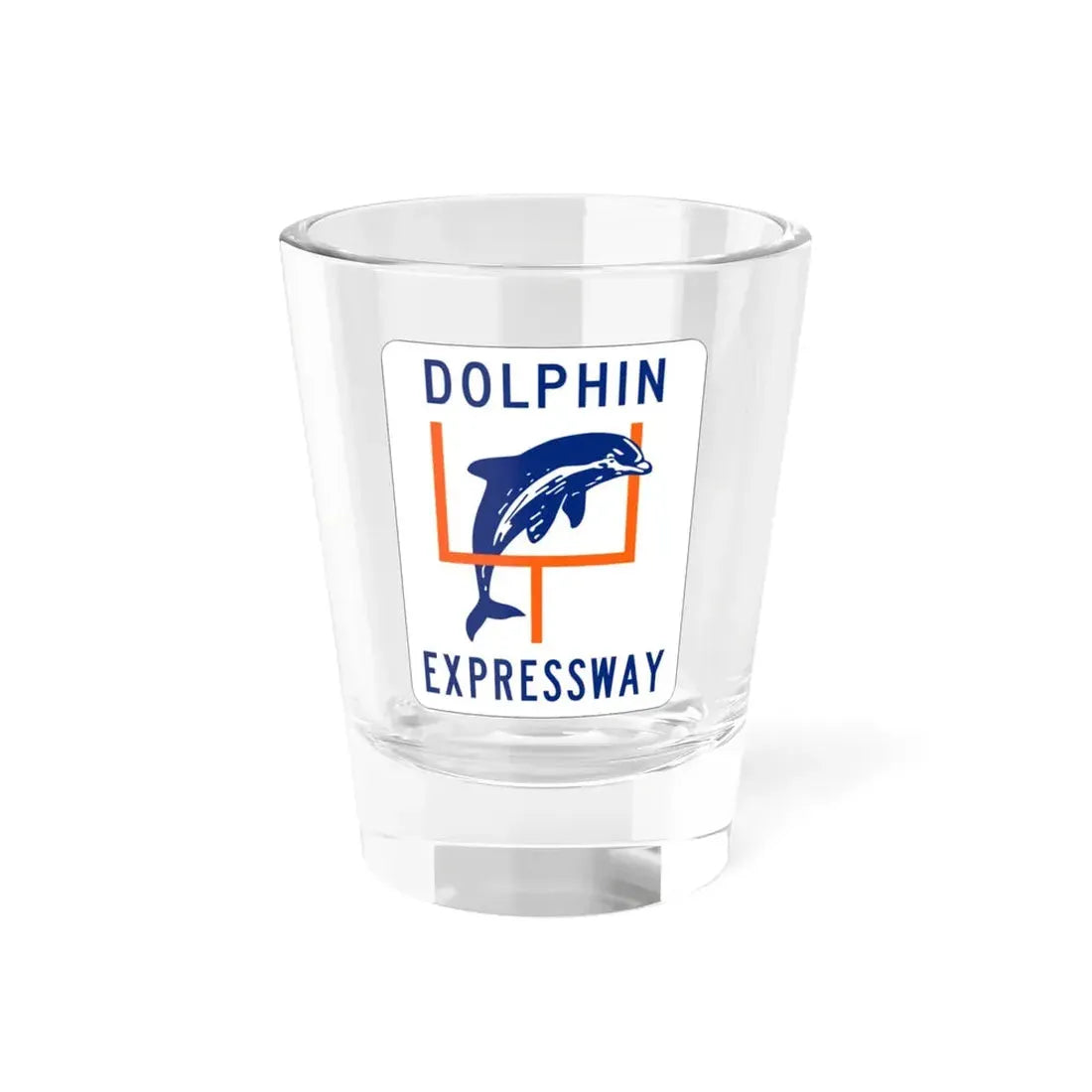 Dolphin Expressway Shield (Florida) (Road Sign) Shot Glass 1.5oz 1.5oz - Go Mug Yourself
