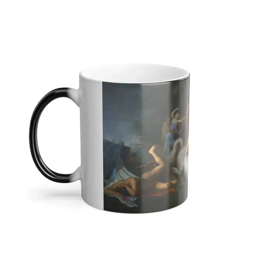 Domenico Tojetti (1806-1892) The Battle of the Centaurs - Oil on Canvas 1875 - Color Changing Mug 11oz - Go Mug Yourself