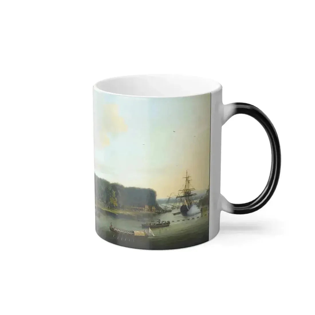 Dominic Serres (1722-1793) The Capture of Havana, Cuba, 1762%3a View of the Morro Castle and Boom Defenc-0 - Color Changing Mug 11oz - Go Mug Yourself